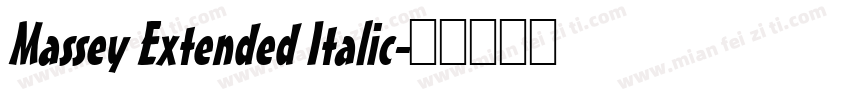 Massey Extended Italic字体转换